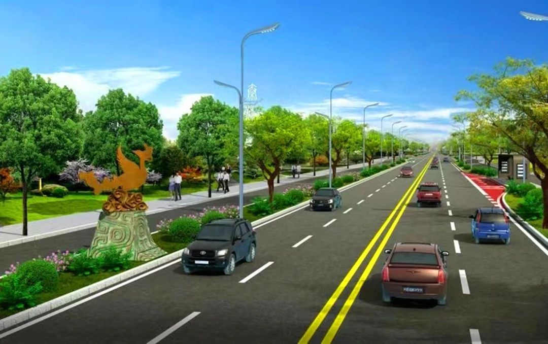 秦汉新城兰尚路市政道路工程顺利通车