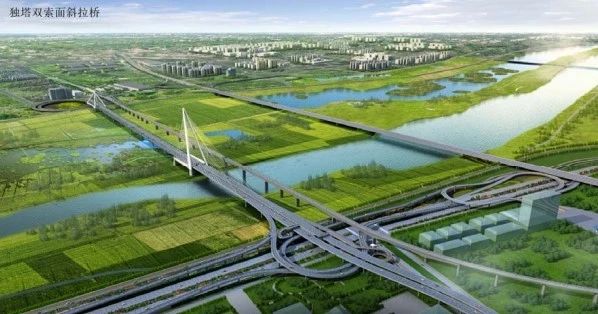 秦汉新城明光路跨渭河大桥取得最新进展